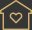 Animated home with heart icon