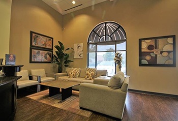 Our welcoming dental office waiting room